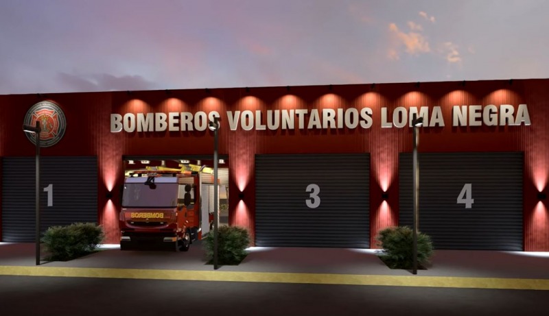 Cmo ser la nueva sede de Bomberos de Loma Negra